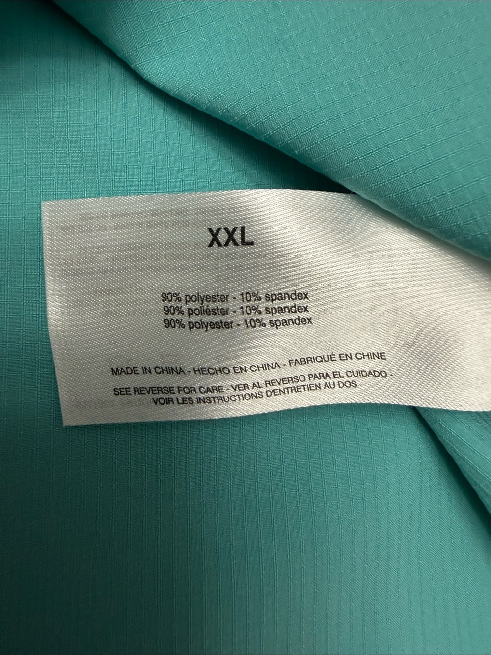 G.H. Bass & Co Mens XXL Button Front Shirt Blue Aqua Stretch Performance - Picture 6 of 8